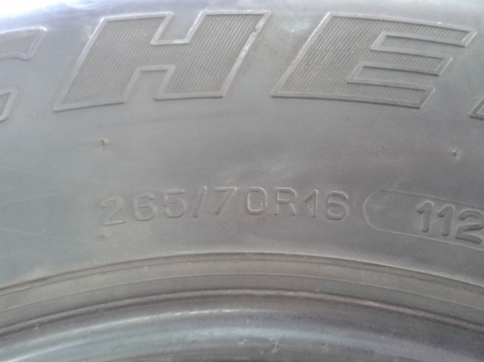 ยางมือสองสภาพดีมาก 265/70R16 Michelin CrossTerrain ปี10 ยางมือสองสภาพดีมาก 265/70R16 Michelin CrossTerrain ปี10