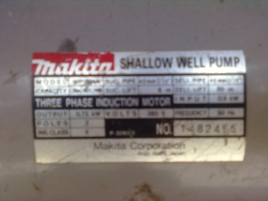 ปั๊มน้ำ makita ไฟ 380