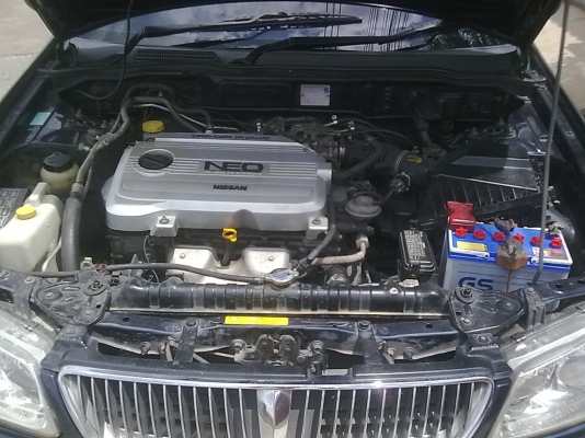 ขาย NISSAN SUNNY 1.6 SUPER NEO พร้อมใช้งาน สีน้ำเงิน เกียร AUTO ติด LPG