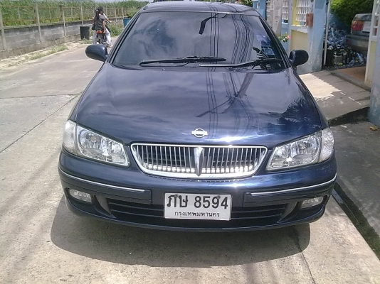 ขาย NISSAN SUNNY 1.6 SUPER NEO พร้อมใช้งาน สีน้ำเงิน เกียร AUTO ติด LPG