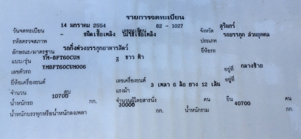 ==== มีคนจองแล้วครับ === หางเบ้าท์บรรทุกอาหารสัตว์ 3 เพลา
