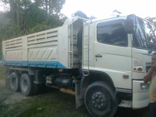 10ล้อดั้มHINO MEGA344 UROIIIปี53 ดั้มสามมิตรแม่ลูก