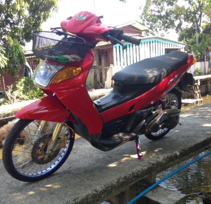 ขายNOUVOเก่าล้อDIDแท้ปั้มหน้า จานหมุดรถสีแดงหล่อพอไปวัดไปวาลูกCBชัก3ขับมันสนุกๆๆ19000