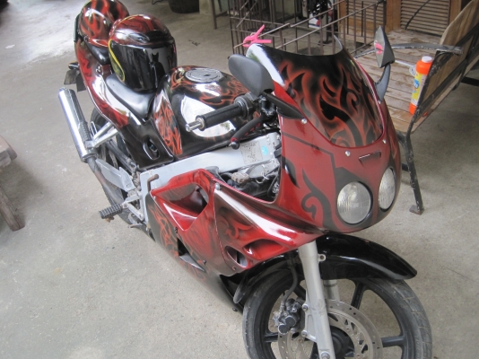 nsr150rr ทำสีแอร์บรัช