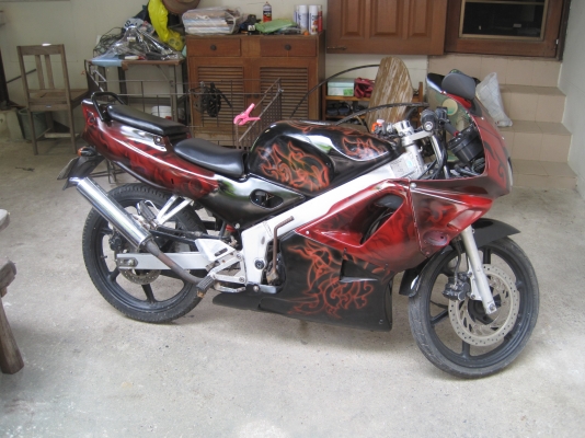nsr150rr ทำสีแอร์บรัช