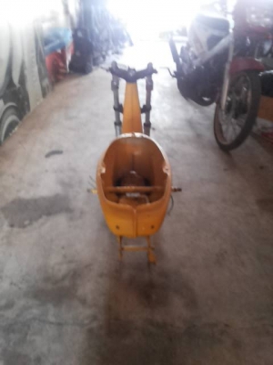 ขายโครงชาลีสีเหลืองพร้อมโช๊คหน้าชุดแผงคอ