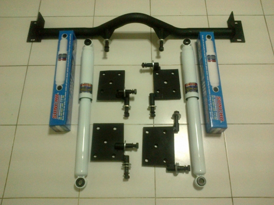 ขายอุปกรณ์โช๊คไขว้สำเร็จรูปไม่ต้องเชื่อมตัวถังรถครับ(มีสิทธิบัตร)