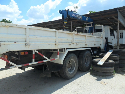 Nissan UD 350 แรง 2 เพลา ติดเครน 5 ตัน ช่วงล่างเต็มพร้อมใช้