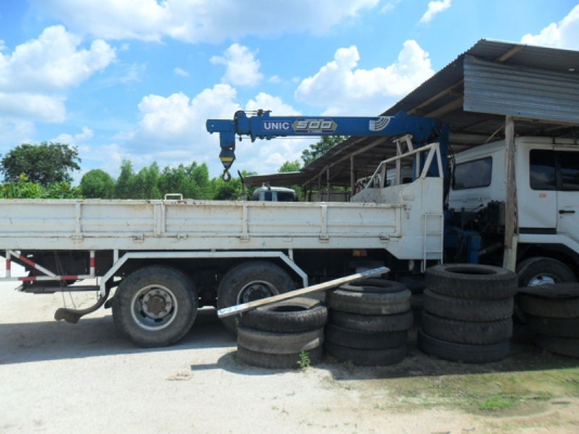 Nissan UD 350 แรง 2 เพลา ติดเครน 5 ตัน ช่วงล่างเต็มพร้อมใช้