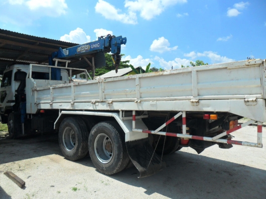 Nissan UD 350 แรง 2 เพลา ติดเครน 5 ตัน ช่วงล่างเต็มพร้อมใช้