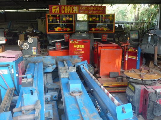 ขายเครื่องตั้งศูนย์ถ่วงล้อและอะไหล่ต่างๆ