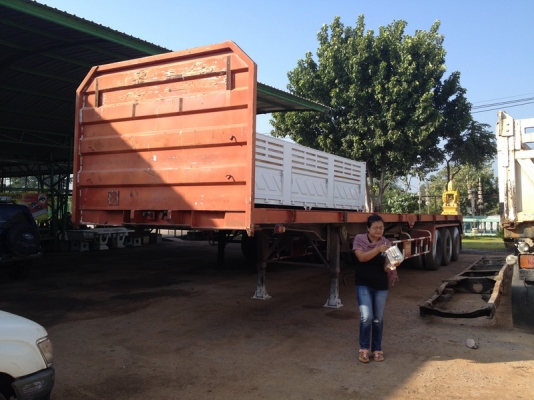 ขายด่วน หางเทรลเลอร์ 3 เพลา ยาว 12.5 เมตร กว้าง 2.50 เมตร ใช้งานอยู่สภาพดีพร้อมเล่มทะเบียน หางใช้งานเองเพิ่งเอาเข้ามาจอดขายตามสภาพ รีบเลยครับไม่แพง