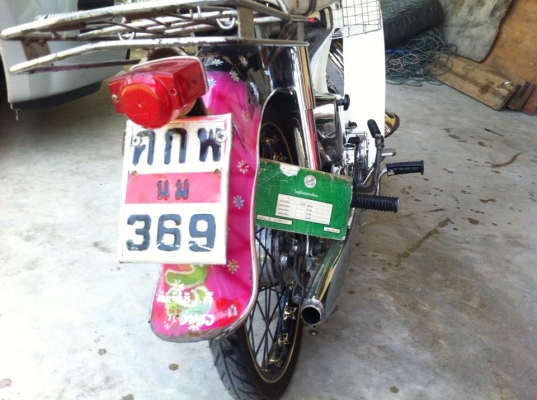 วันนี้เอาใจวัยรุ่น c 100 ลงเครื่องเวฟ ชุบทั้งคัน พร้อมออกทริป มีทะเบียนครบ