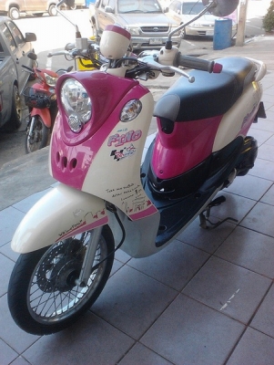 Fino ลายปารีส รถปี55 สีชมพู-ขาว สวยๆเดิมๆราคาถูกๆ ครับ