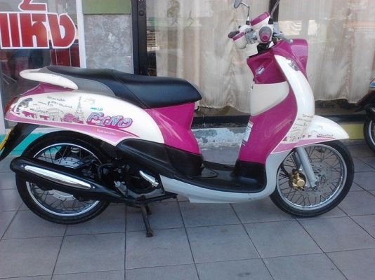 Fino ลายปารีส รถปี55 สีชมพู-ขาว สวยๆเดิมๆราคาถูกๆ ครับ