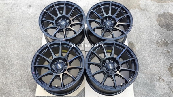 ล้อ15''ENKEI TUNING SC22 4รู100/114 กว้าง8 ออฟ15 ล้อสวยเดิมๆ