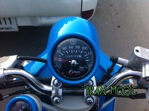 ขายyamaha fino สีฟ้าขาว ปี2556