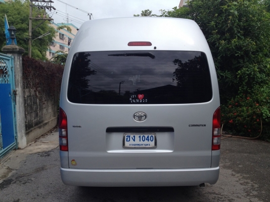 ขายรถตู้  TOYOTA  COMMUTER  หลังคาสูง  ปี 2007  รถบ้านเจ้าของขายเอง