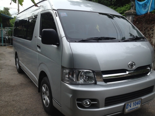 ขายรถตู้  TOYOTA  COMMUTER  หลังคาสูง  ปี 2007  รถบ้านเจ้าของขายเอง