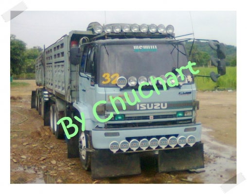 ขายด่วน รถบรรทุกพ่วง 22 ล้อ แม่ลูกดั๊มพ์ กระบะแห้ง  ติดก๊าซ CNG  วางเครื่อง260แรง แม่ปี45  ลูกปี48