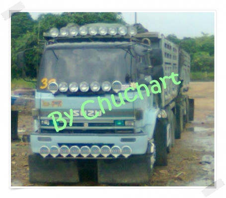 ขายด่วน รถบรรทุกพ่วง 22 ล้อ แม่ลูกดั๊มพ์ กระบะแห้ง  ติดก๊าซ CNG  วางเครื่อง260แรง แม่ปี45  ลูกปี48