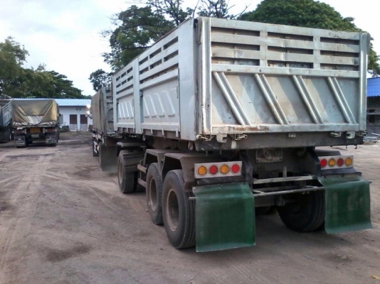 ขายด่วน รถบรรทุกพ่วง 22 ล้อ แม่ลูกดั๊มพ์ กระบะแห้ง  ติดก๊าซ CNG  วางเครื่อง260แรง แม่ปี45  ลูกปี48