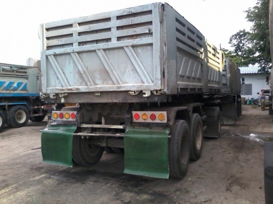 ขายด่วน รถบรรทุกพ่วง 22 ล้อ แม่ลูกดั๊มพ์ กระบะแห้ง  ติดก๊าซ CNG  วางเครื่อง260แรง แม่ปี45  ลูกปี48