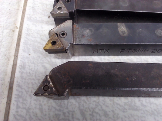 ด้ามมีดกลึงแบบจับยึดเม็ดมีด Insert (พร้อมเม็ดมีดและตัวหมุนล็อก)