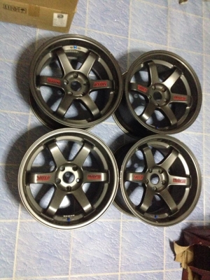 ขายล้อTE37 ขอบ18 5/114 สีเทากัล ถูกๆ ขายล้อTE37 ขอบ18 5/114 สีเทากัล ถูกๆ