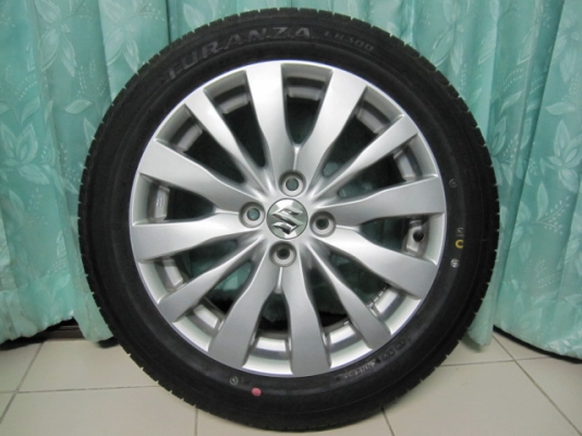 ขายล้อแม็ก Suzuki Swift ตัวท๊อปขอบ 16 พร้อมยางป้ายแดงปี 13 สามารถนำไปใส่ Toyota ได้