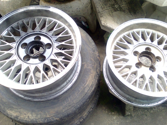 R15X7 5/114 1ชุดยางสภาพใช้งานได้