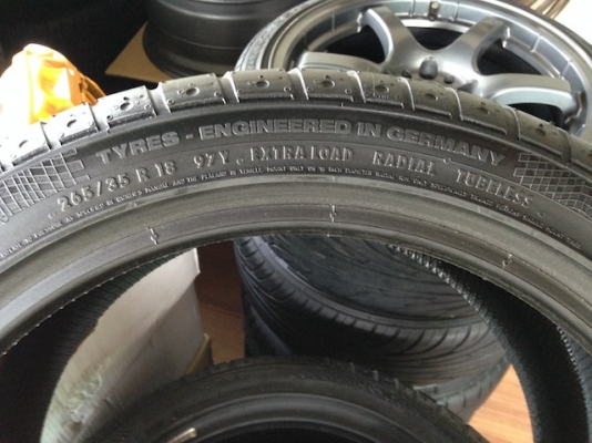 ขายยางใหม่ Continental Germany ปี13 245/40/18 และ 265/35/18 เส้นละ 4,500