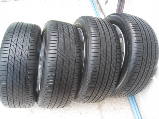 ขายล้อแม็กป้ายแดง Accord G9 17"x7.5" et55 5รู114.3 + ยางปี13 ครับ สีที่หน้ายางยังมีอยู่ทุกเส้นครับ  สนใจติดต่อเล็กคลองสามครับ (081-3747940)