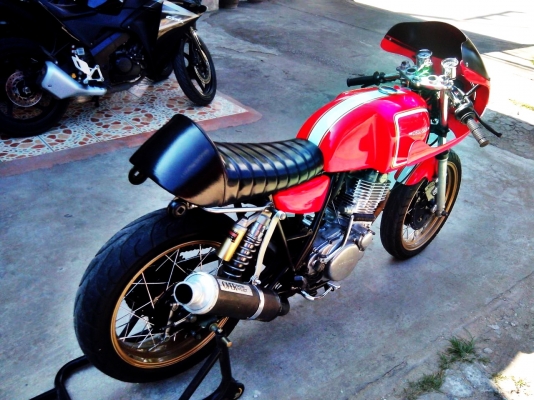 sr400 อินวอย สรรพสามิตร แต่งเต็มๆ ทำไปเยอะรถสวยกริฟ