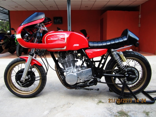 sr400 อินวอย สรรพสามิตร แต่งเต็มๆ ทำไปเยอะรถสวยกริฟ