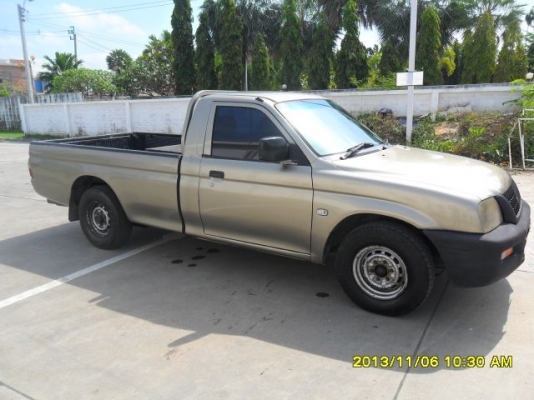 ขายมิตซูสตราด้าตอนเดียวปี01เครื่อง1J-vvtiหัวฉีดเกียร์ออโต้ติดแก๊สLPGเพาเวอร์แอร์เย็นตัวถังบางเดิมพร้อมใช้ครับ