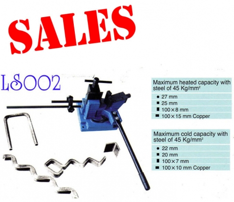 เครื่องดัดเหล็กแบบมือโยก ราคา 6200 บาทรุ่น LS002 ดัดฉาก