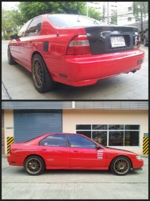 ขายACCORD สีแดง ฝาหน้า ฝาหลังAKANAแท้ เบาะREACROแท้ MAG17 ท่อJS  ทั้งเส้น