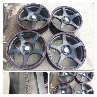 ขายแม็กมือ2 ขอบ17 GTR sport 4รู100 ราคา 6,900 บาทถูก