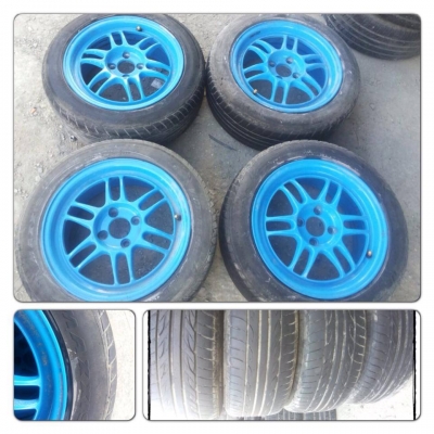 ขายล้อแม็กมือ2 RPF1(CG) 15 กว้าง 7 4รู100+ยาง ราคา 8,900 บาทถูก