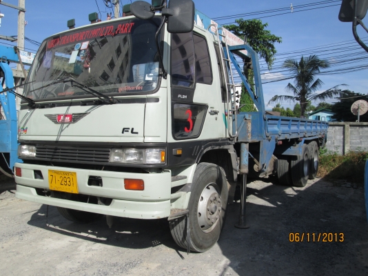 HINO-10ล้อ-FL3H-เครื่องHO7D-195--เครนทานาโด้5ตัน3ปลอก2ชักท้องวีV--7,50เมตร--