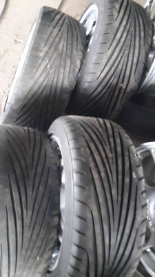 ขายล้อแม็ก amg st4 ขอบ 17 หน้า 7.5 หลัง 8.5 พร้อมยาง คับ ขาย 27500