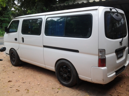 NISSAN URVAN 3.0 ปี2003 รถตู้เบาะ 3แถว ภายในสวย แอร์เย็น แม็กขอบ 17 ภาษี57 NISSAN URVAN 3.0 ปี2003 รถตู้เบาะ 3แถว ภายในสวย แอร์เย็น แม็กขอบ 17 ภาษี57