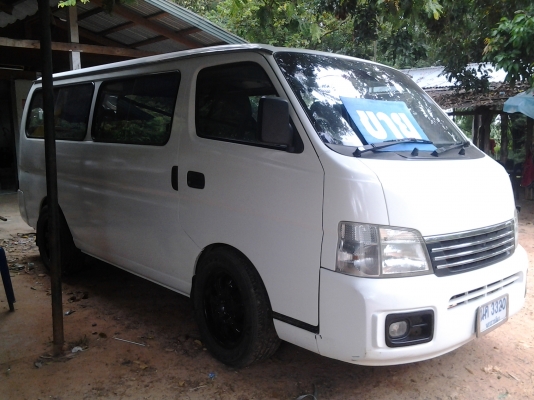 NISSAN URVAN 3.0 ปี2003 รถตู้เบาะ 3แถว ภายในสวย แอร์เย็น แม็กขอบ 17 ภาษี57 NISSAN URVAN 3.0 ปี2003 รถตู้เบาะ 3แถว ภายในสวย แอร์เย็น แม็กขอบ 17 ภาษี57