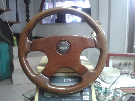 พวงมาลัยลายไม้ ANTERA  RACING  1500