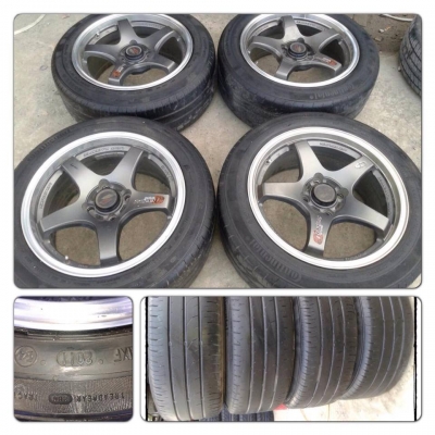 ขายล้อแม็กมือ2 Lenso Project D ขอบ15 กว้าง 7 + ยาง ราคา 8,300 บาทถูก