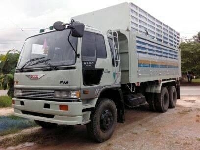 ขายรถบรรทุกสิบล้อดั๊มพ์ HINO 3M เครื่องเดิม 240 แรงเกียร์เดิม 2 เพลาดั๊มพ์ รถวิ่งข้าวเปลือก