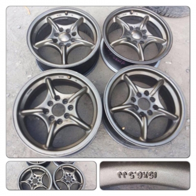 ขายแม็กมือ2ลาย Mugen ขอบ 15 กว้าง 6.5 4 รู100/114 ราคา 4,900 บาทถูก