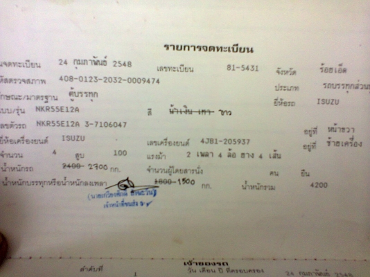 ขายสี่ล้อกลาง ห้างแท้ ยูโร 2  ปี 48   100 แรง ออกห้างมือเดียว ไม่เคยบรรทุกหนัก