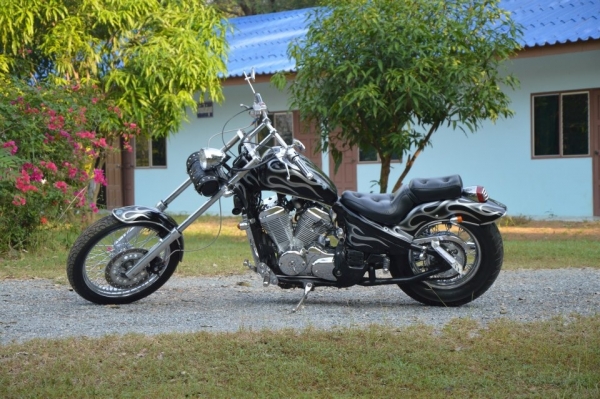 ธารนนทบุรี//ขายhonda steed600 ปี98 แต่งสวยๆ ชุบใหม่ทั้งคัน อินวอยท์+สพมแท้ ราคา72,000บาท